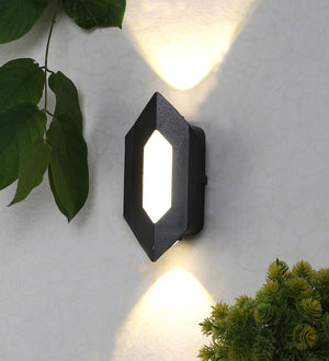 Eliante by Jainsons Lights-Up Down Outdoor Wall Light-BIG-DIAMOND-Inbuilt LED