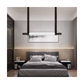 JS-SBL BL-09-024 Black Double Height Chandeliers