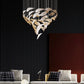 Customised Golden Leaf Glass Chandelier with COB / GU10 Lighting – Double Height & Rectangular Designs
