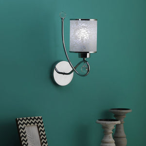 White Metal Wall Light - C12-1W - Included Bulb