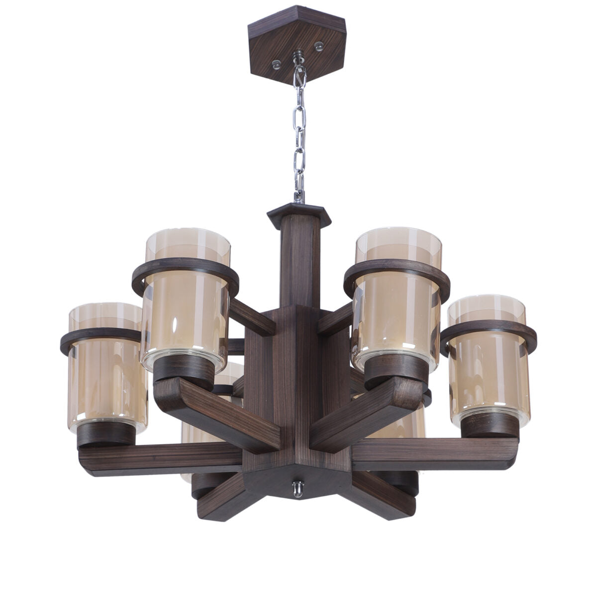 Brown Wooden Chandelier Collection