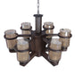 JS-VP S-313-2W Modern Wall Lights 2xE27 Mild Steel & Glass Material Gold,Brown & Champaign Finish