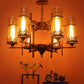 JS-VP M-200-1LP Glass Hanging Lights 1xE27 Mild Steel, Wood & Glass Material Brown & Champaign Finish