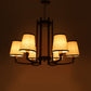 JS-VP M-205-1LP Glass Hanging Lights 1xE27 Mild Steel, Wood & Glass Material Brown & Champaign Finish