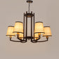 JS-VP M-205-1LP Glass Hanging Lights 1xE27 Mild Steel, Wood & Glass Material Brown & Champaign Finish