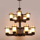 JS-VP S-319-1W Modern Wall Lights 1xE27 Mild Steel & Glass Material Antique & Champaign Finish