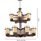 JS-VP S-319-2W Modern Wall Lights 1xE27 Mild Steel & Glass Material Antique & Champaign Finish