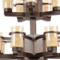 JS-VP S-319-2W Modern Wall Lights 1xE27 Mild Steel & Glass Material Antique & Champaign Finish