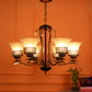 JS-VP M-211-3LP Cluster hanging Lights 3xE27 Mild Steel & Glass Material Gold & Champaign Finish