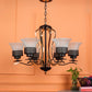 JS-VP M-214-1LP Glass Hanging Lights 1xE27 Mild Steel & Glass Material Gold & Champaign Finish