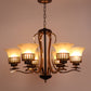JS-VP M-214-1LP Glass Hanging Lights 1xE27 Mild Steel & Glass Material Gold & Champaign Finish