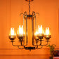 JS-VP M-210-3LP Cluster hanging Lights 3xE27 Mild Steel & Glass Material Gold & Smoky Black Finish