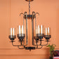 JS-VP M-210-3LP Cluster hanging Lights 3xE27 Mild Steel & Glass Material Gold & Smoky Black Finish
