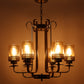 JS-VP M-210-3LP Cluster hanging Lights 3xE27 Mild Steel & Glass Material Gold & Smoky Black Finish