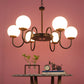JS-VP S-358-6LP Modern Wall Lights 2xE27 Mild Steel, glass & Glass Material brown, gold & White Finish