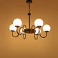JS-VP S-358-6LP Modern Wall Lights 2xE27 Mild Steel, glass & Glass Material brown, gold & White Finish