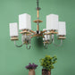 JS-VP M-206-1LP Glass Hanging Lights 1xE27 Mild Steel, Wood & Glass Material Brown & Champaign Finish