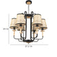 JS-VP M-210-1LP Glass Hanging Lights 1xE27 Mild Steel & Glass Material Gold & Smoky Black Finish