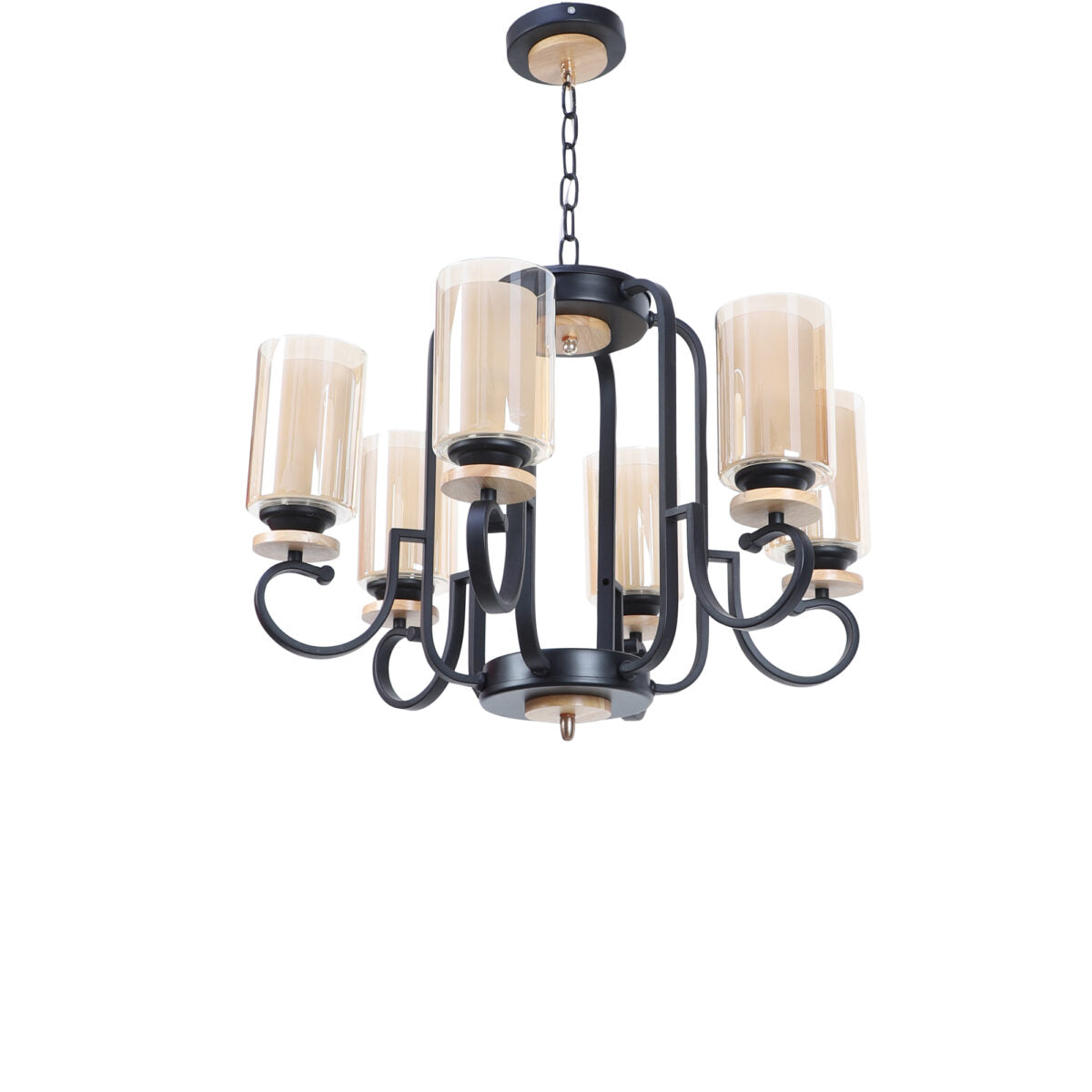 Brown & Gold Glass Lighting Suite