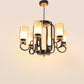JS-VP M-211-3LP Cluster hanging Lights 3xE27 Mild Steel & Glass Material Gold & Champaign Finish