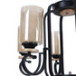 JS-VP M-211-3LP Cluster hanging Lights 3xE27 Mild Steel & Glass Material Gold & Champaign Finish