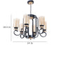 JS-VP M-211-3LP Cluster hanging Lights 3xE27 Mild Steel & Glass Material Gold & Champaign Finish