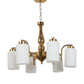 JS-VP S-311-2W Modern Wall Lights 2xE27 Mild Steel & Glass Material Chrome, Brown & White Finish