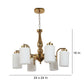 JS-VP S-311-1W Modern Wall Lights 1xE27 Mild Steel & Glass Material Chrome, Brown & White Finish