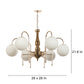 JS-VP S-305-1W Modern Wall Lights 1xE27 Mild Steel & Glass Material Antique & Champaign Finish