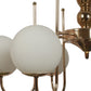 JS-VP M-216-3LP Cluster hanging Lights 3xE27 Mild Steel, Wood & Glass Material Antique, Brown & Champaign Finish