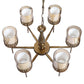 JS-VP M-216-1LP Glass Hanging Lights 1xE27 Mild Steel, Wood & Glass Material Antique, Brown & Champaign Finish