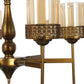JS-VP M-216-1LP Glass Hanging Lights 1xE27 Mild Steel, Wood & Glass Material Antique, Brown & Champaign Finish