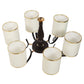 JS-VP S-321-2W Modern Wall Lights 2xE27 Mild Steel & Glass Material Gold,Brown & Champaign Finish