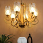 JS-VP S-319-2W Modern Wall Lights 1xE27 Mild Steel & Glass Material Antique & Champaign Finish