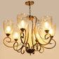 JS-VP S-319-2W Modern Wall Lights 1xE27 Mild Steel & Glass Material Antique & Champaign Finish