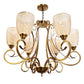 JS-VP S-319-2W Modern Wall Lights 1xE27 Mild Steel & Glass Material Antique & Champaign Finish
