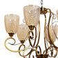 JS-VP S-320-1W Modern Wall Lights 1xE27 Mild Steel & Glass Material Antique & Champaign Finish