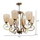 JS-VP S-320-1W Modern Wall Lights 1xE27 Mild Steel & Glass Material Antique & Champaign Finish