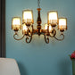 JS-VP S-320-1W Modern Wall Lights 1xE27 Mild Steel & Glass Material Antique & Champaign Finish