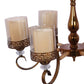 JS-VP S-320-2W Modern Wall Lights 2xE27 Mild Steel & Glass Material Antique & Champaign Finish