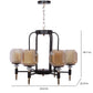 JS-VP S-321-1W Modern Wall Lights 1xE27 Mild Steel & Glass Material Gold,Brown & Champaign Finish