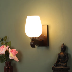 wooden Wood Wall Light - CHIDIYA-WALL-WD - Included Bulb