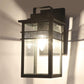 ELIANTE Black Iron Outdoor Wall Light - CRYSTAL- WL