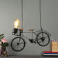 Wooden Wood Hanging Light - CYCLE-HL-TYRE - Included Bulb