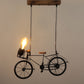 Wooden Wood Hanging Light - CYCLE-HL-TYRE - Included Bulb