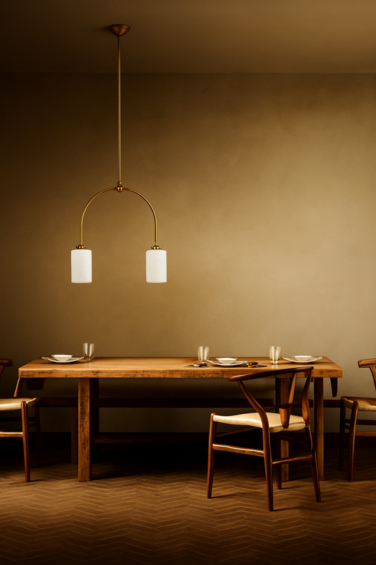 JS-TL White Marble Cylinders Modern Hanging Lights