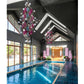 Jewel-Toned Star Frame Glass Chandelier – A Statement Piece for Grand Interiors