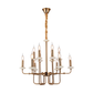 JS-SBL DF-09-051 Antique Brass & Candle Arm Chandeliers