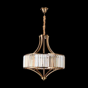 JS-SBL DF-09-052 Antique Brass Crystal Chandeliers