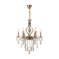 JS-SBL DF-09-058 Antique Brass Candle Arm Chandeliers